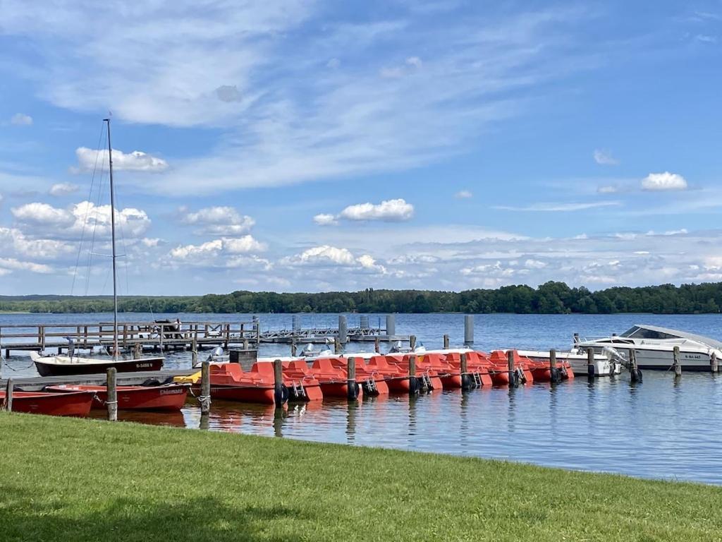 Ferienhaus Mit Wasserterrasse - Mit Sauna Und Kamin - Inklusive Nebenkosten Wendisch Rietz Luaran gambar
