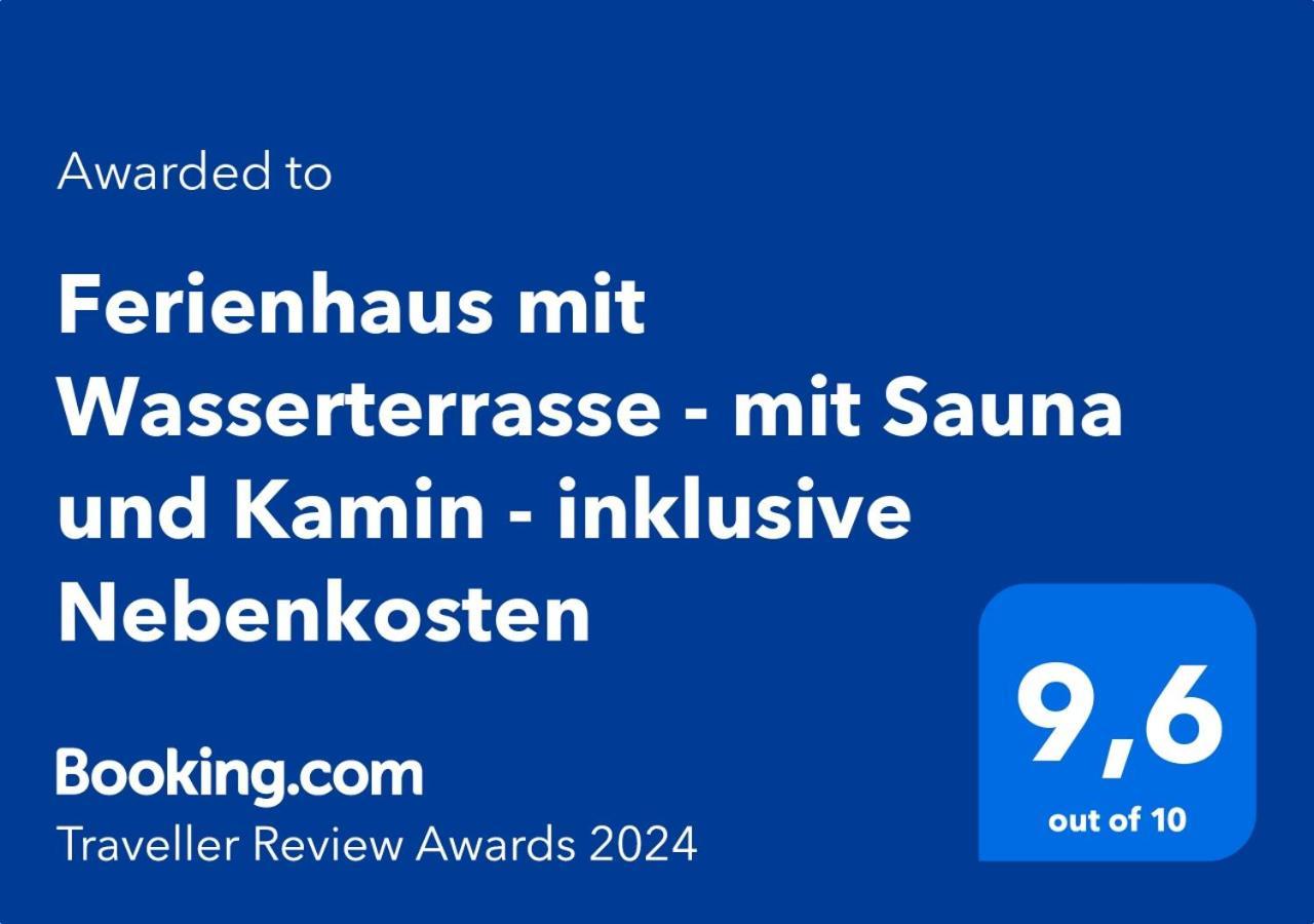 Ferienhaus Mit Wasserterrasse - Mit Sauna Und Kamin - Inklusive Nebenkosten Wendisch Rietz Luaran gambar